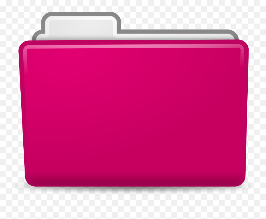 Pink Folder Clipart - Transparent Pink Folder Emoji,Folder Emoji