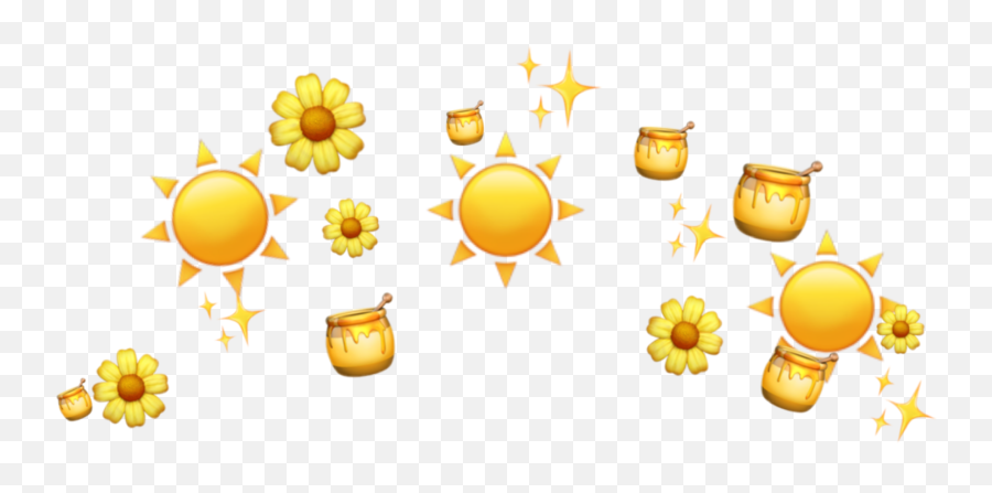 Yellow Emoji Filter Heart - Sun Crown Png,Emoji Filter
