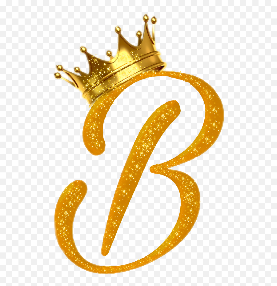 Letters Letter B Gold Crown Royal - Gold Letter B With Crown Emoji,B Letter Emoji