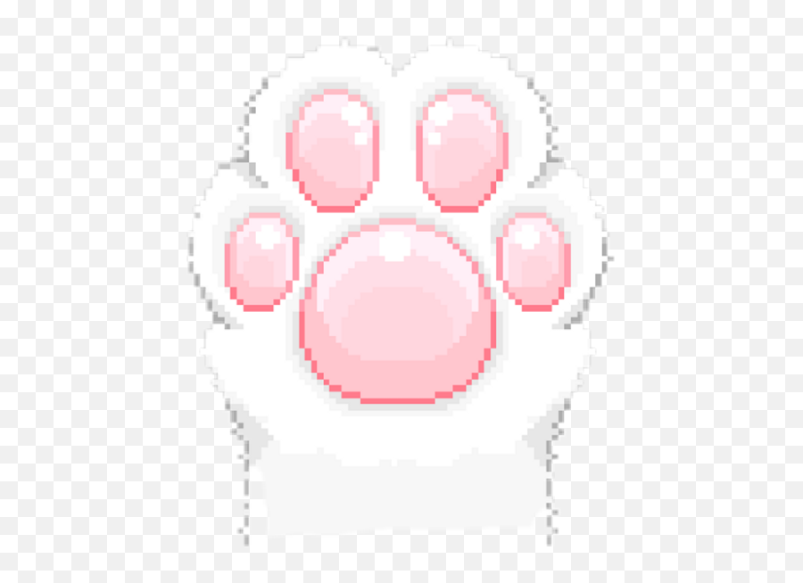 Catpaw Paw Cute Ddlg - Kawaii Cat Paw Transparent Emoji,Cat Paw Emoji