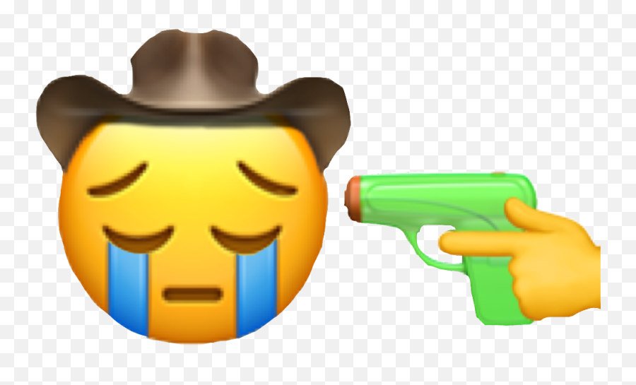 Crying Cowboy Cartoon - Sad Cowboy Emoji Png,Laughing Crying Emoji Meme