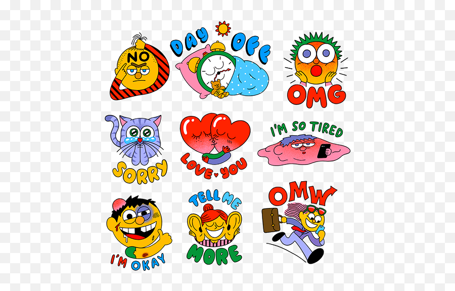 Logos Illustrations And Branding - Stickers On Behance Emoji,Find The Emoji Margarita