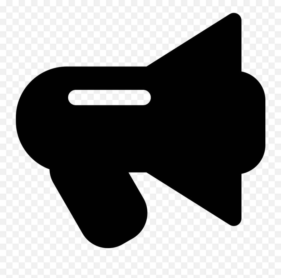 Black Megaphone Comments - Loudspeaker Clipart Full Size Megafono Png Negro Emoji,Bullhorn Emoji