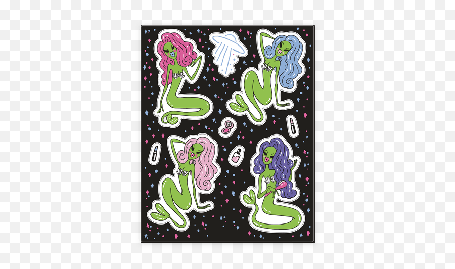 Alien Stickers Sticker And Decal Sheets Lookhuman - Mythical Creature Emoji,Xenomorph Emoji