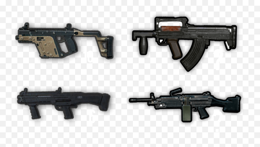 Pubg And Pubg Mobile Top Ten Guns For Close Range Gaming - Solid Emoji,Emoji Top Gun