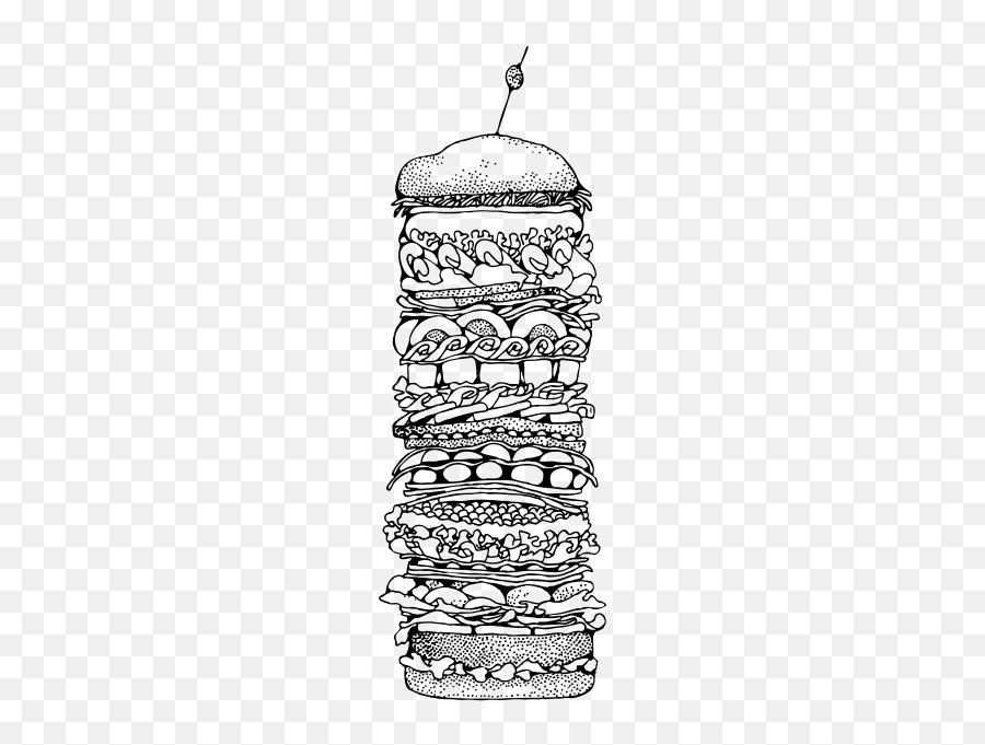Big Sandwich Vector Image - Hamburger Emoji,Peanut Butter Emoji