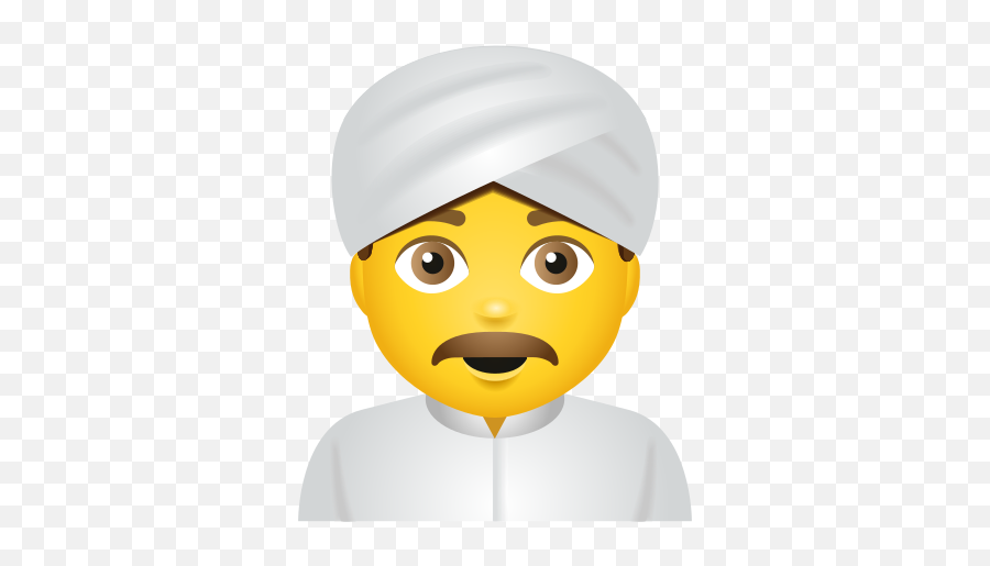Man Wearing Turban Icon - Cartoon Emoji,Turban Emoji