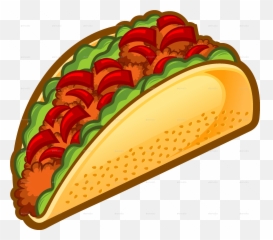Tacos Clipart Fast Food - Transparent Background Emoji