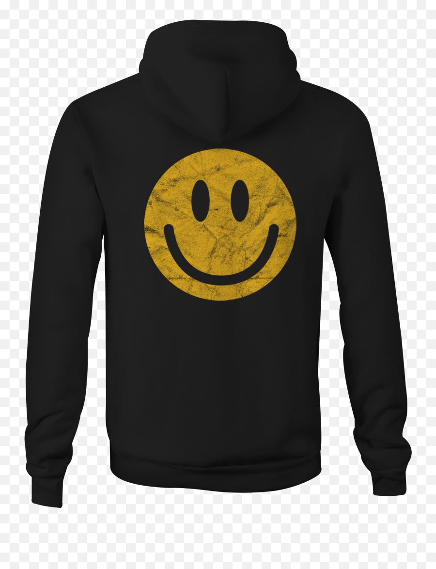 Zip Up Hoodie Happy Yellow Smile Face - Hoodie Emoji,Frowning Face Emoji
