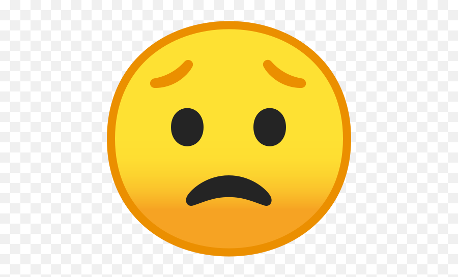 Worried Face Emoji - Worried Face,Concerned Emoji