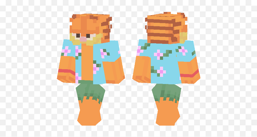 Other Skins - Garfield Minecraft Skin Emoji,Minecraft Laughing Emoji Skin