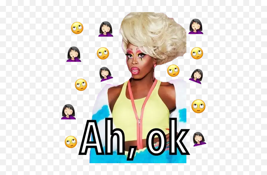 Drag Queens 2 Stickers For Whatsapp - Rupaul Drag Race Monique Emoji,Drag Queen Emoji