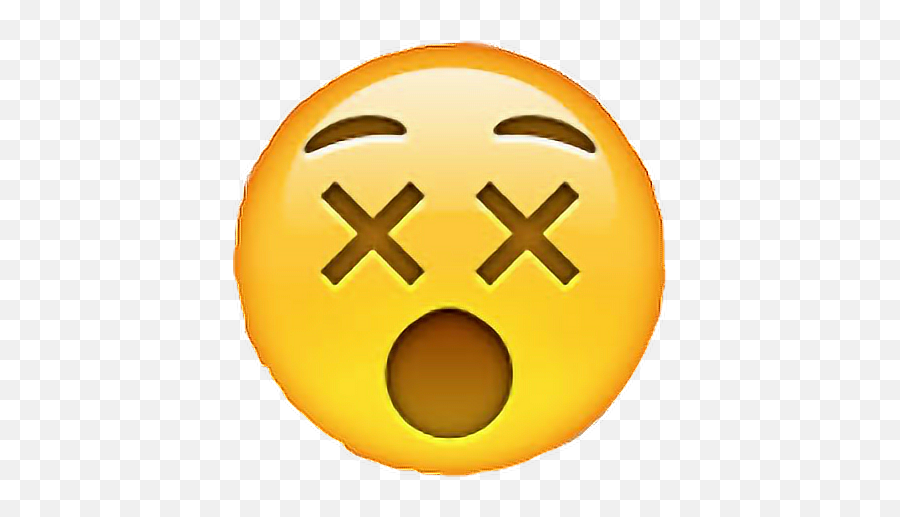 Emoji Crosseyed Supsprisedfreetoedit - Dizzy Face Emoji,Cross Eyed Emoji