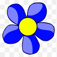 Free Close - 5 Petal Flower Clipart Emoji