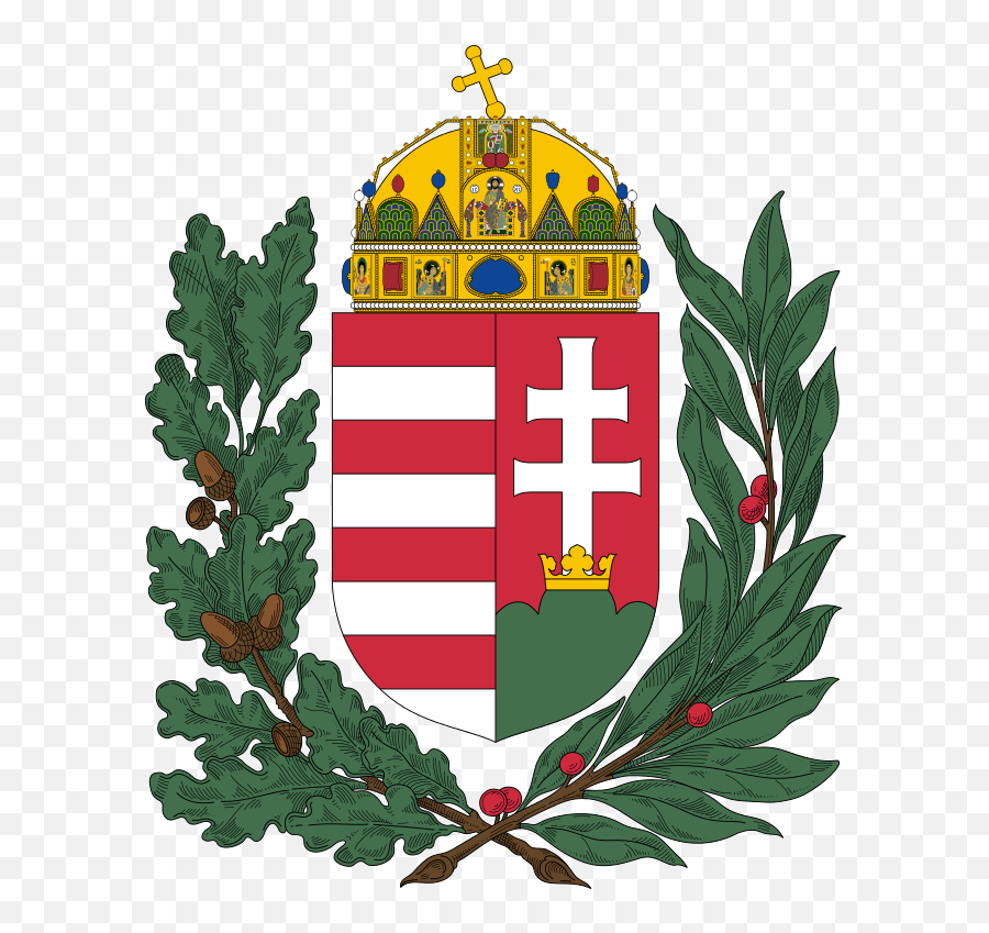 Coat Of Arms Of Hungary And - Hungarian Coat Of Arms Vector Emoji,Olive Branch Emoji
