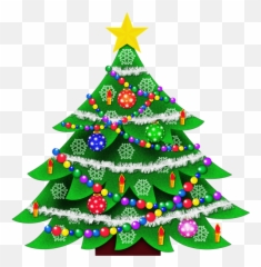 A Christmas Tree Is A Decorated Tree - Cute Christmas Tree Clipart Emoji,Evergreen Emoji