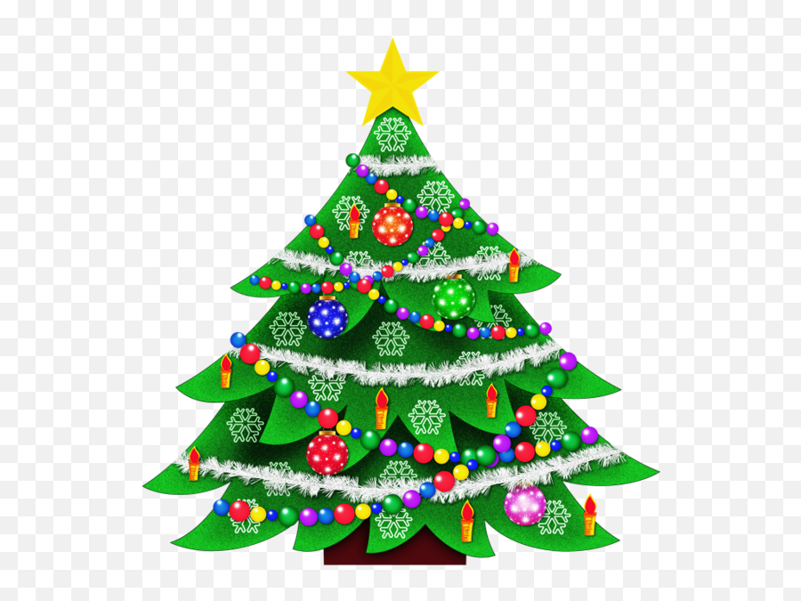 A Christmas Tree Is A Decorated Tree - Cute Christmas Tree Clipart Emoji,Evergreen Emoji