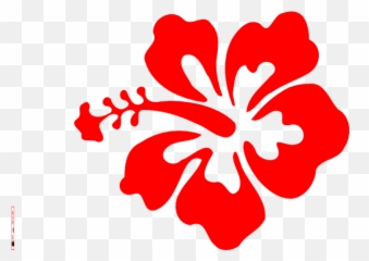 Emoji Transparent Png Clipart Free - Red Hibiscus Flower