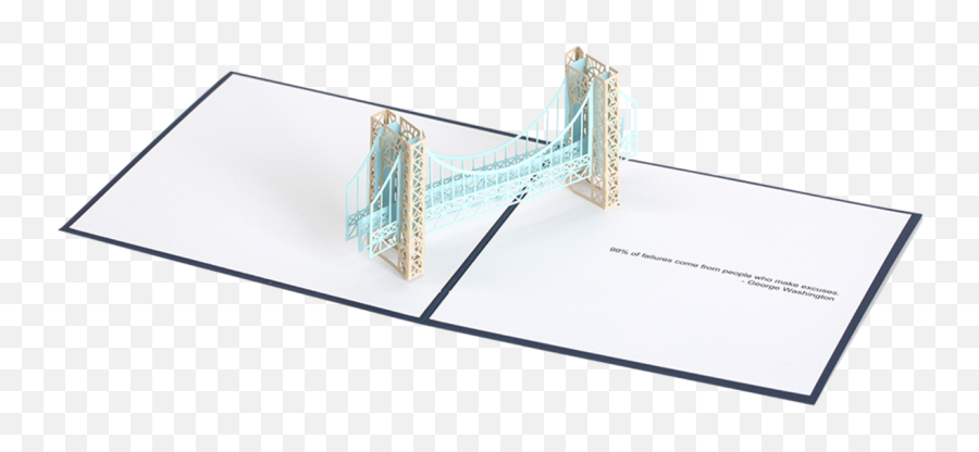 George Washington Bridge Pop Up Card - Paper Emoji,Bridge Emoji