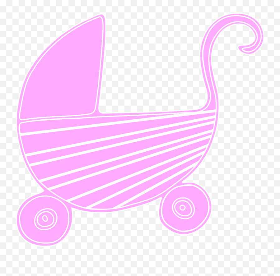 Baby Stroller Carriage Pink Cute - Bebe Em Fundo Preto Desenho Emoji,Baby Stroller Emoji