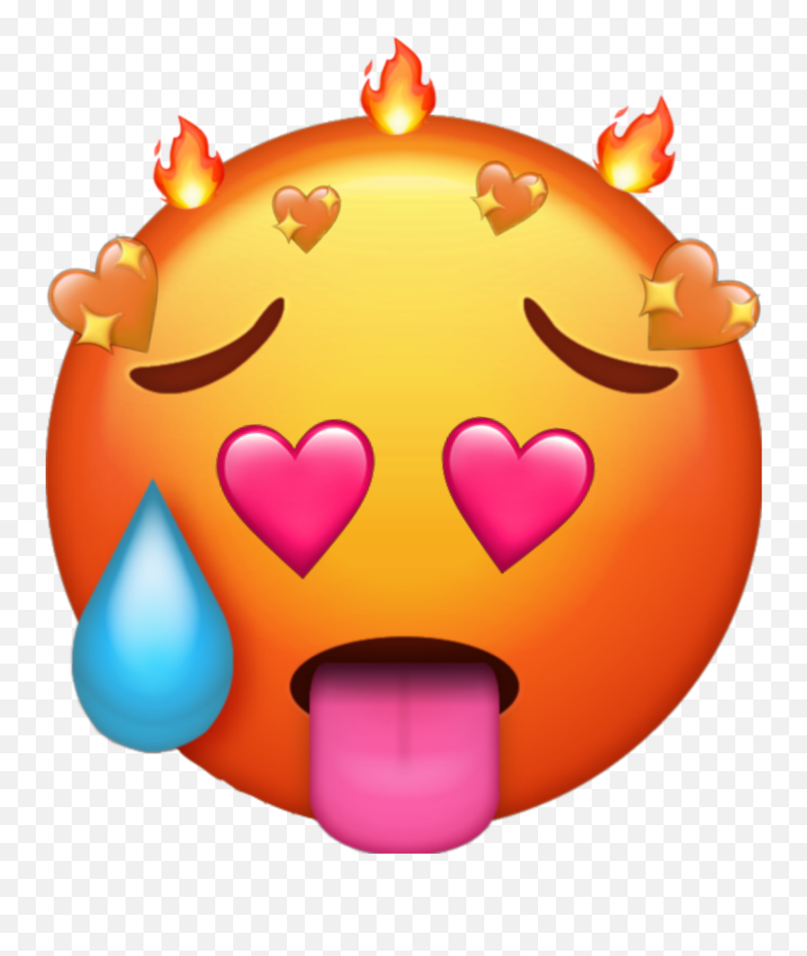 Trending Hot Stickers - Transparent Background Hot Emoji Png,Hot Sweating Emoji