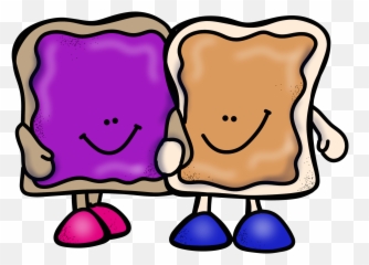 Sandwich Clipart Printable - Cartoon Peanut Butter And Jelly Emoji