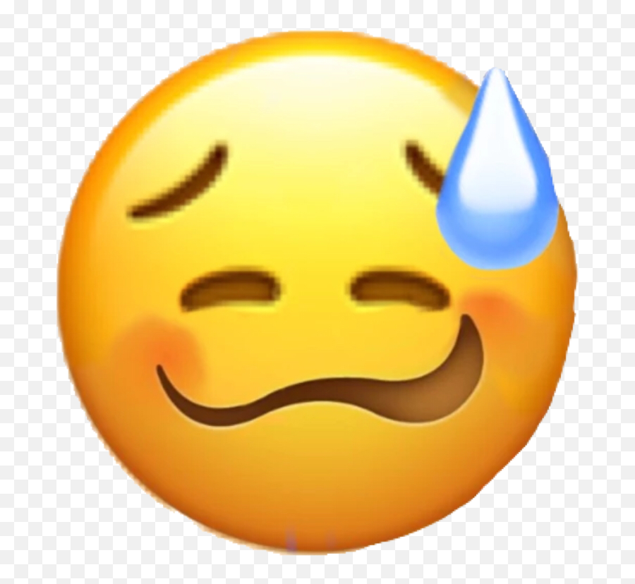 Worried Emoji Stickerart Stickerart - Smiley,Worried Emoticon