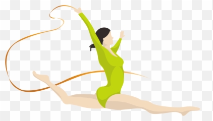 Gymnast Vector Rhythmic Gymnastics Transparent Png Clipart - Gymnast Drawing Png Emoji,Gymnastics Emoji