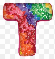 T Initial Microbead Pillow - Iscream Microbead Fleece Backed Letter L Initial Pillow Emoji,Jelly Bean Emoji
