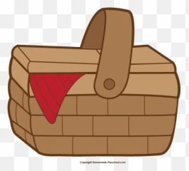 Free Picnic Basket Clipart - Easy Picnic Basket Drawing Emoji,Picnic Emoji
