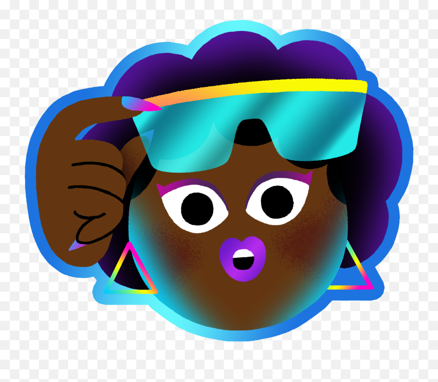 Black Future Month - David Garcia Clip Art Emoji,Dark Sunglasses Emoji