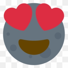Emoji Remix on Twitter Heart eyes New moon with - Clip Art