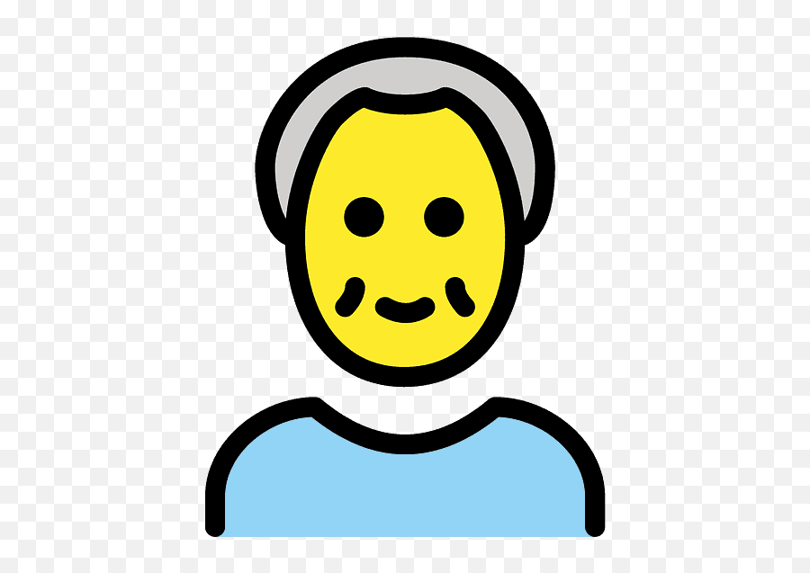 Old Man Emoji Clipart - Boy Emoji,Old Person Emoticon