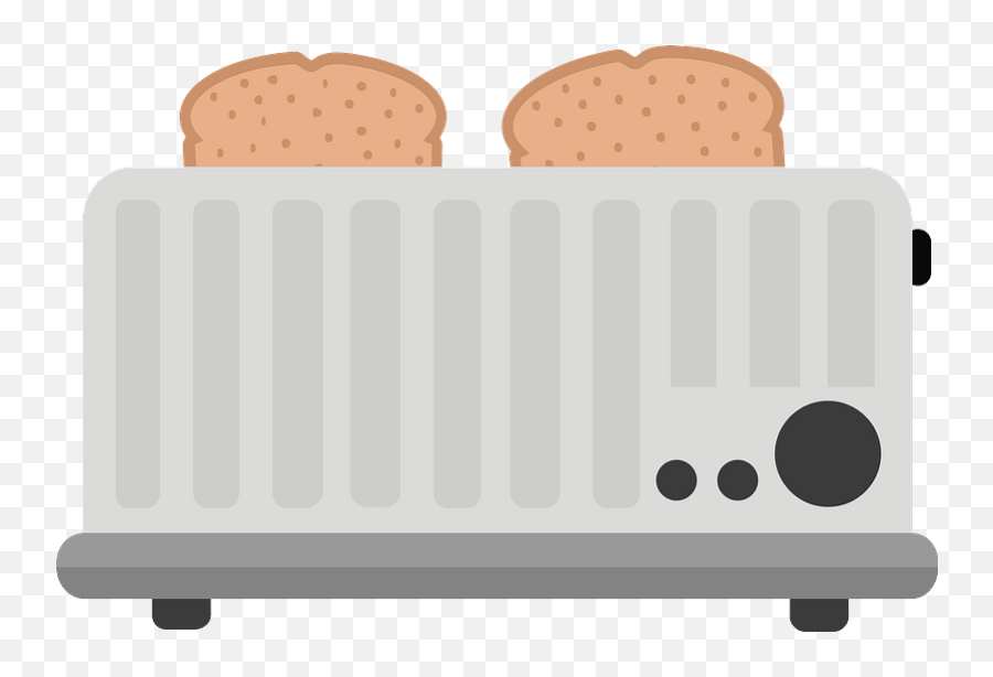 Toast Popped Up In The Toaster Clipart - Toast In Toaster Clip Art Emoji,Toaster Emoji