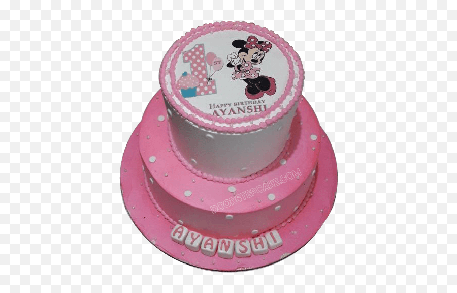 Minnie Mouse Cake - Happy Birthday Cake Chhota Bheem Emoji,Emoji Themed Cake