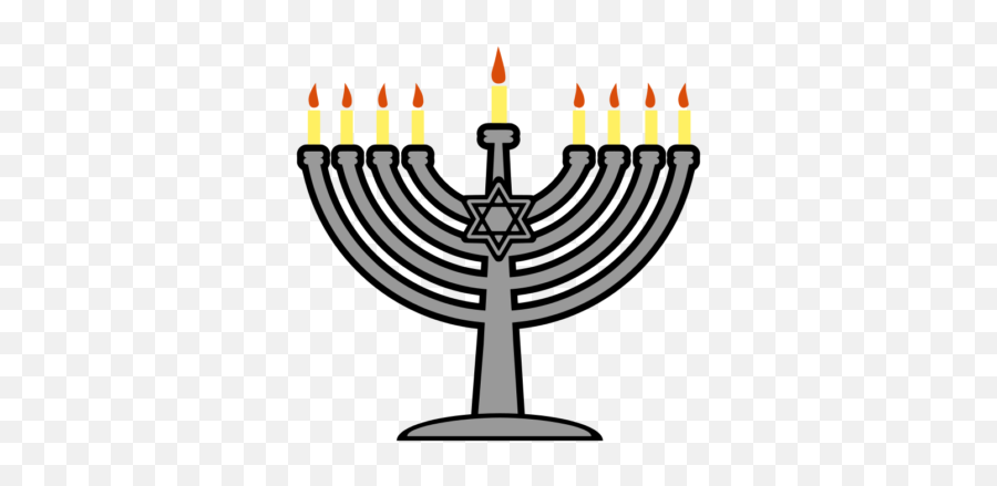 Menorah Hanukkah Chanukah Candles - Menorah Emoji,Emoji Candles