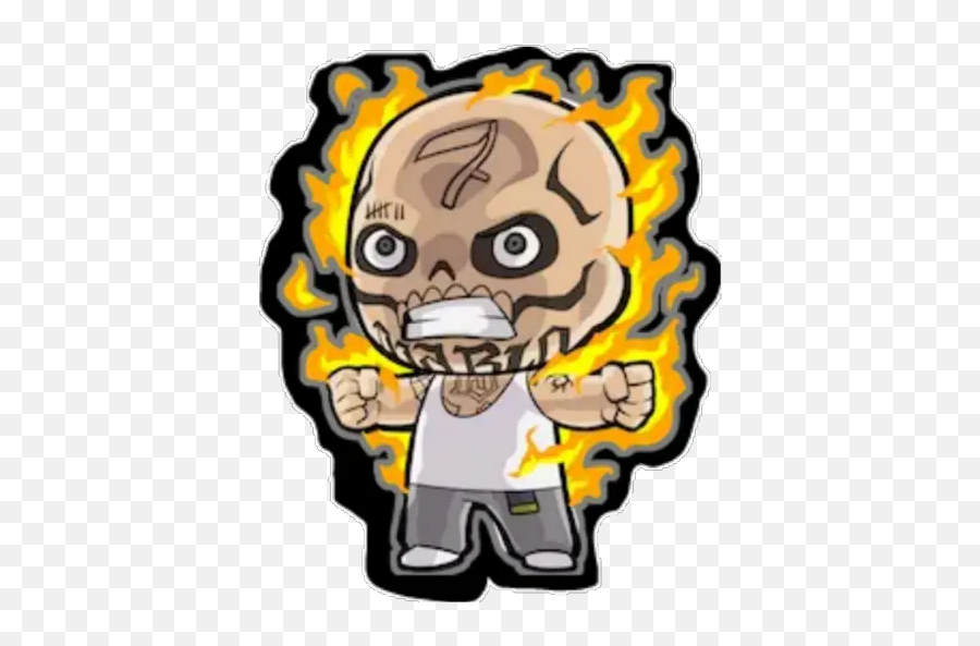 Suicide Squad Stickers For Whatsapp - El Diablo Cartoon Emoji,Emoji Suicide