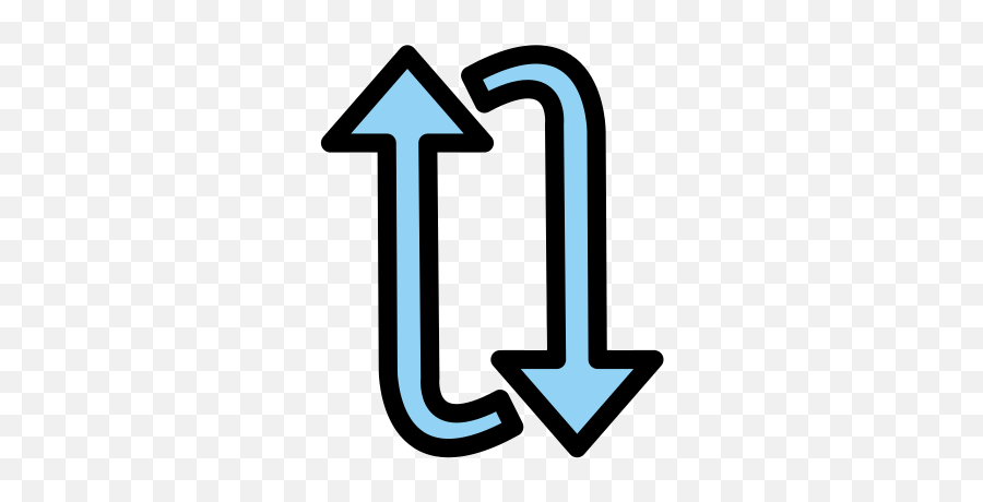 Upwards Open Circle Arrows - Clip Art Emoji,Emoji Arrows
