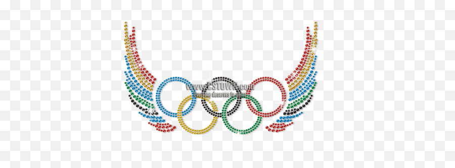 Olympic Rings Spreading Colorful Wings - Olympic Rings Wings Emoji,Olympic Emoji