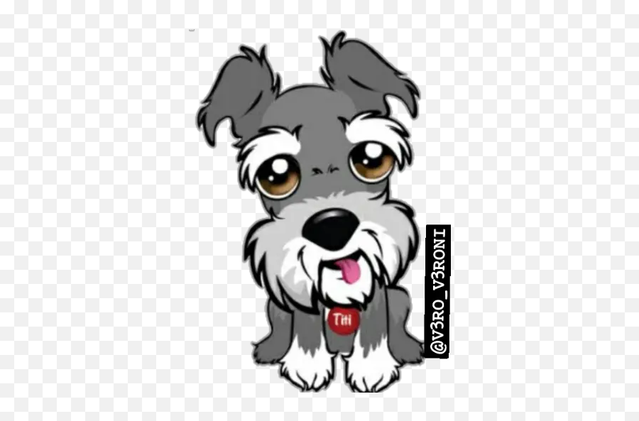 Schnauzer Stickers For Whatsapp - Companion Dog Emoji,Schnauzer Emoji