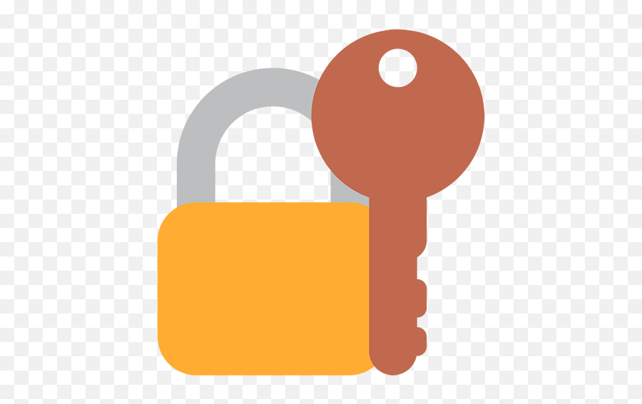 9089 Emoji Free Clipart - Lock And Key Lock Clipart,Korean Emoji