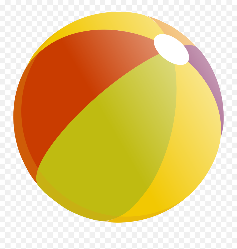 Beach Ball Clip Art Free Vector For - Dessin Ballon De Plage Emoji,Emoji Beach Ball