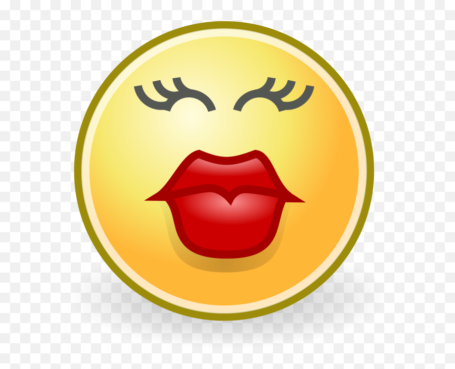 Face - Kissing Lips Clipart Emoji,Emoticons