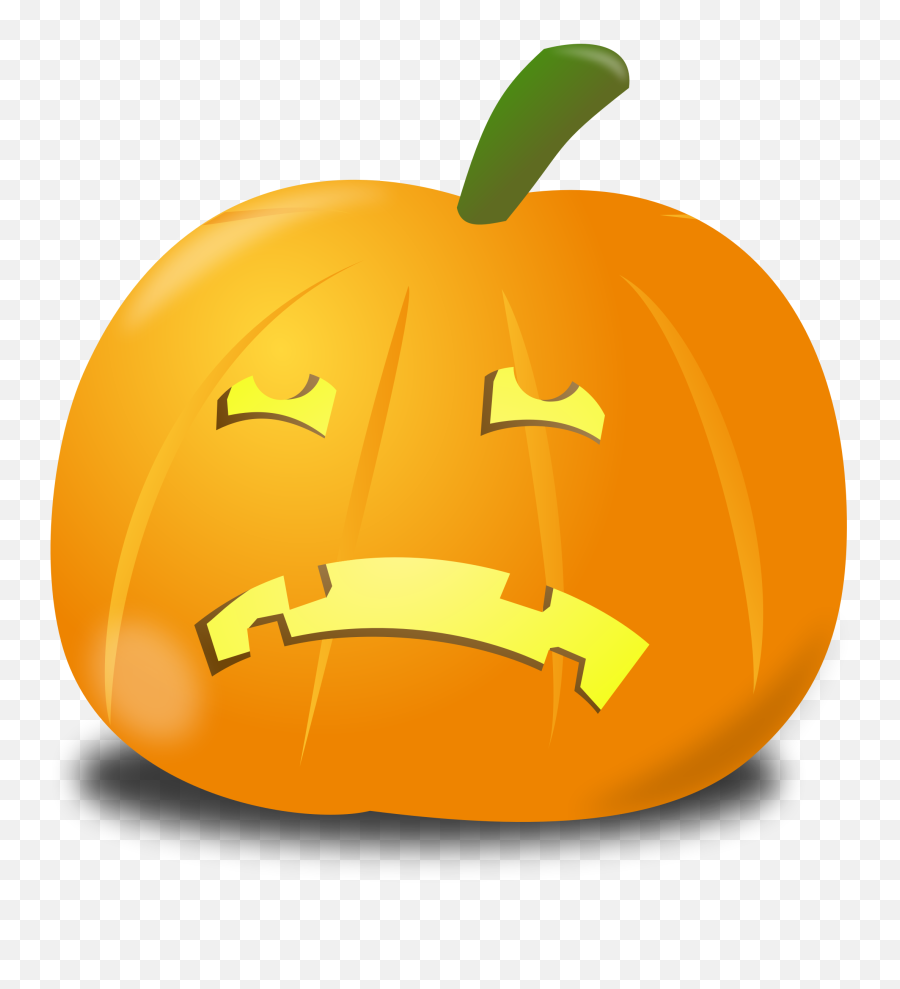 Sad Pumpkin Clipart - Sad Pumpkin Clipart Emoji,Jackolantern Emoji
