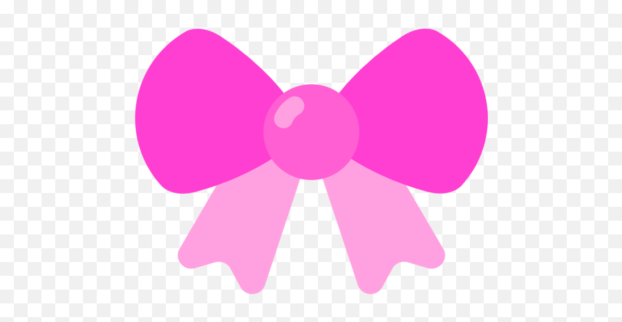 Ribbon Emoji - Emoticon Fiocco Rosa,Bow Emoji
