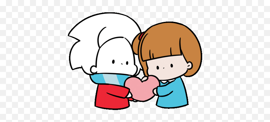 Girl Love Sticker - Cartoon Emoji,Hugs Emoji Android