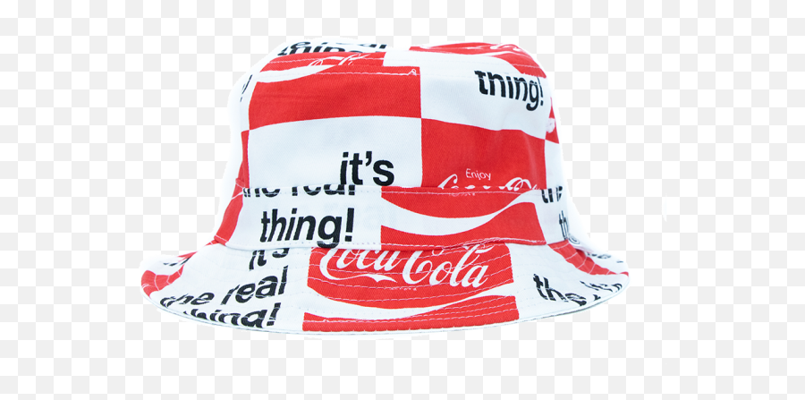 Coca - Coca Cola Emoji,White Emoji Bucket Hat