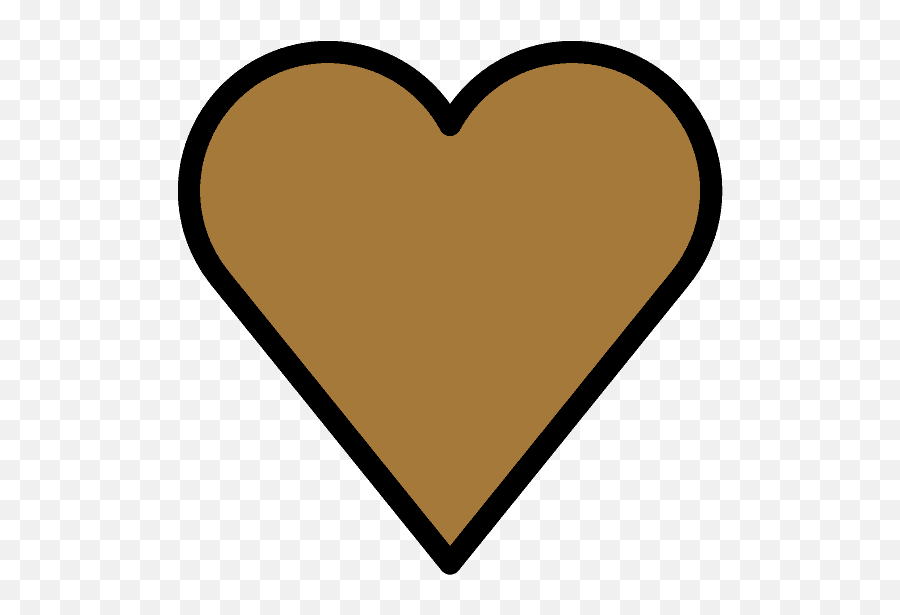 Brown Heart Emoji Clipart Free Download Transparent Png - Heart,Heart Emoji On Android