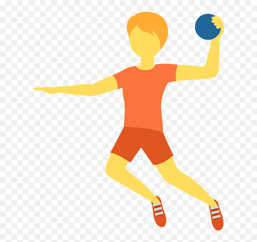 Person Playing Handball Emoji Clipart - Emoji Handball Png,Soccer Emoji