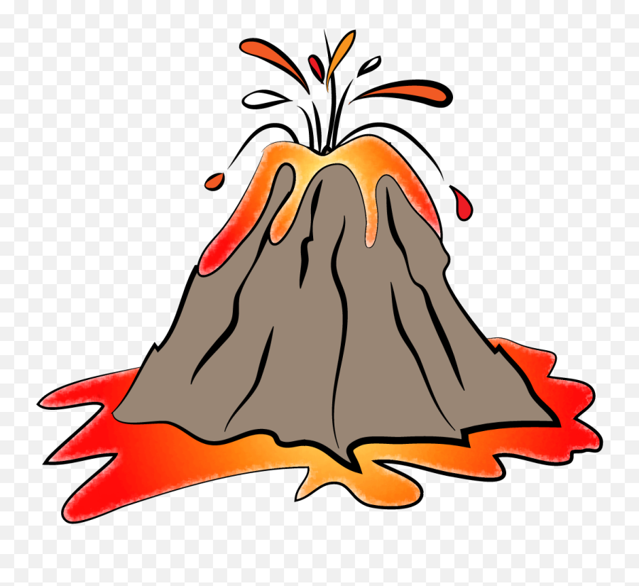 Transparent Background Volcano Clipart - Volcano Clipart Png Emoji,Volcano Emoji